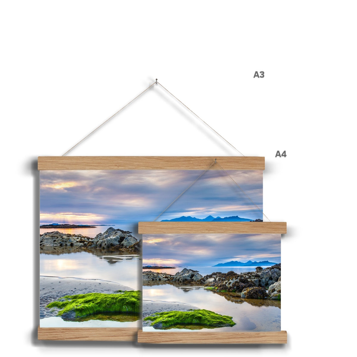 Ardnamurchan Sunset Fine Art Print with Hanger