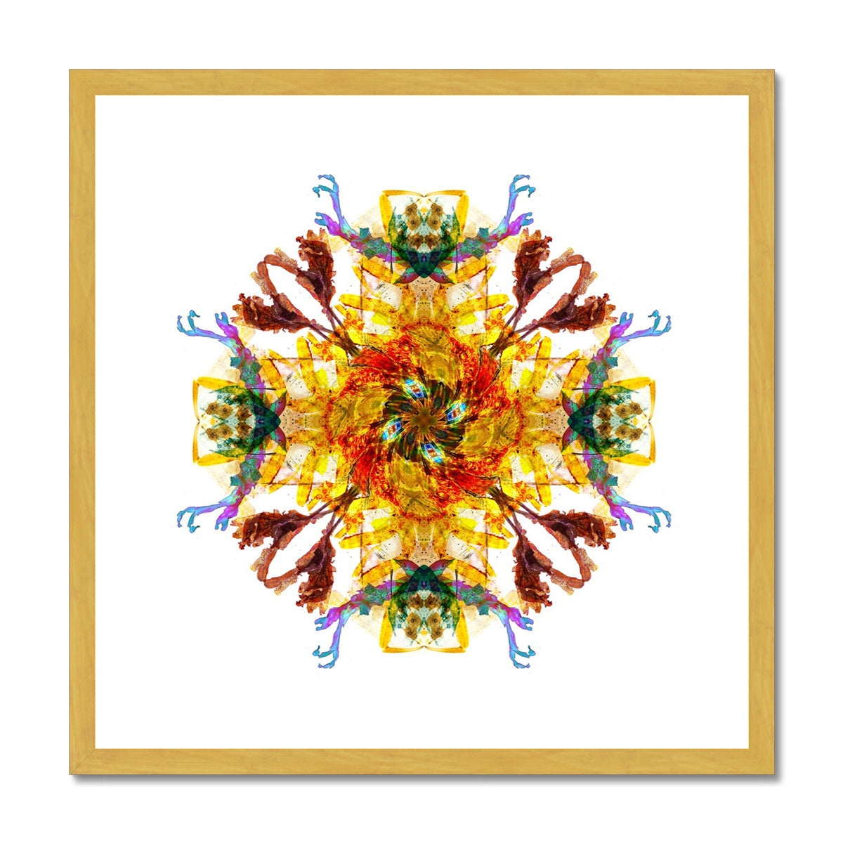 Ancient Wisdom Mandala Antique Framed & Mounted Print