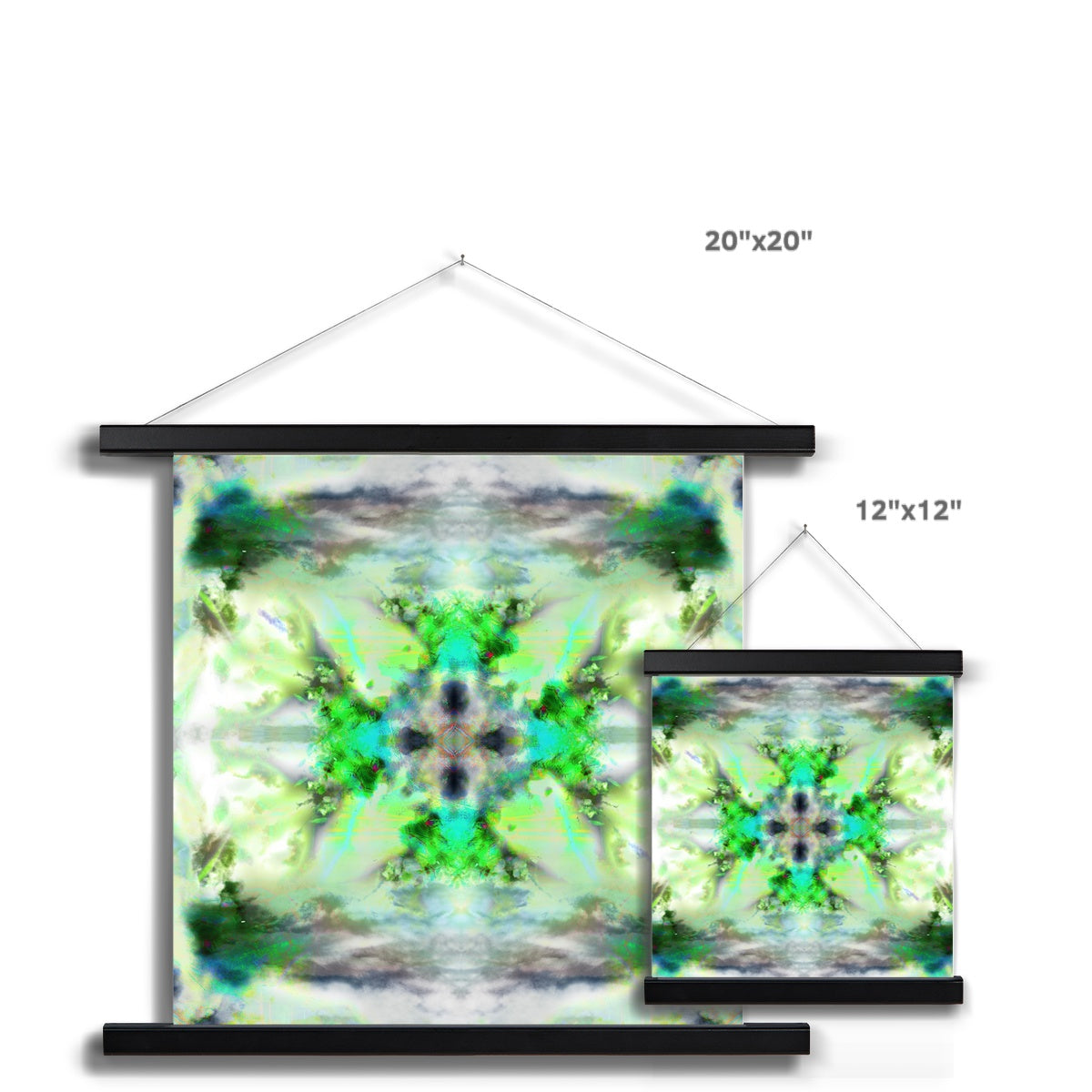 Air Elemental Mandala Fine Art Print with Hanger