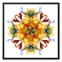 Ancient Wisdom Mandala Framed Canvas