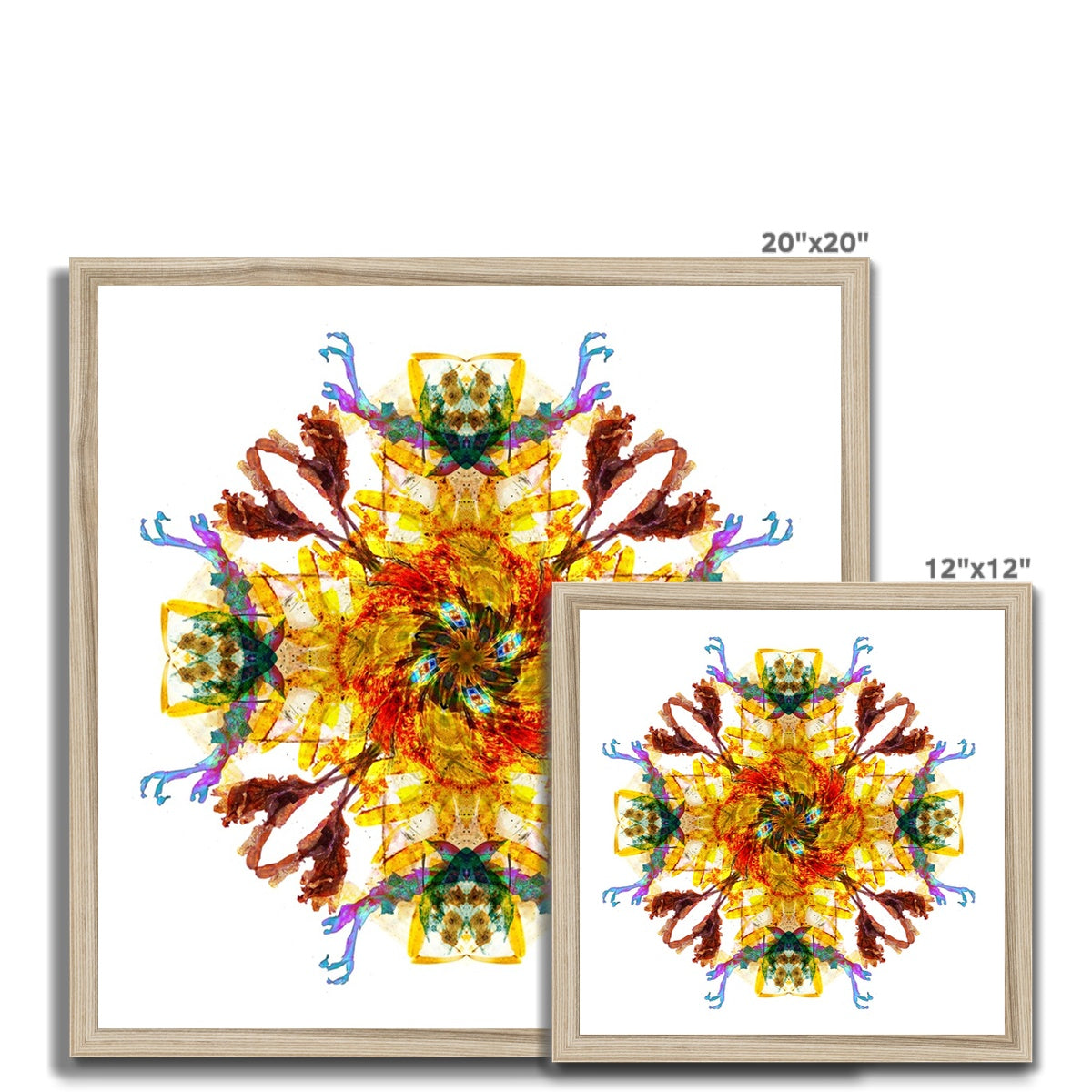 Ancient Wisdom Mandala Budget Framed Poster