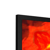 Fire Elemental Mandala Budget Framed Poster