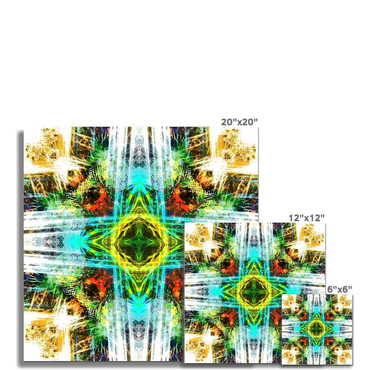 Earth Elemental Mandala Hahnemühle Photo Rag Print