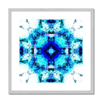 Water Elemental Mandala Antique Framed & Mounted Print