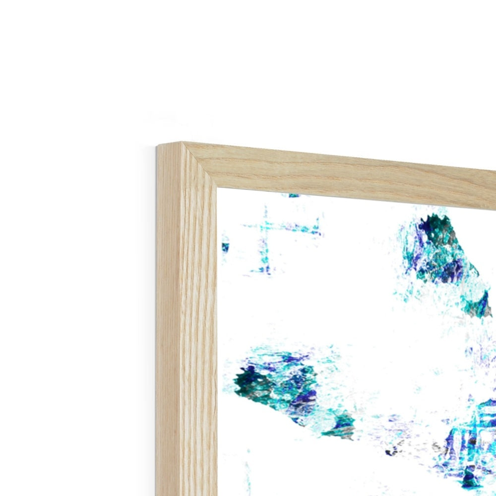 Water Elemental Mandala Budget Framed Poster