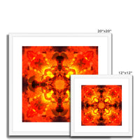 Fire Elemental Mandala Framed & Mounted Print