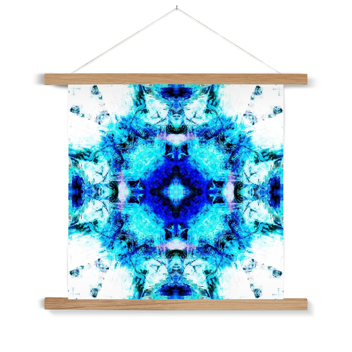 Water Elemental Mandala Fine Art Print with Hanger