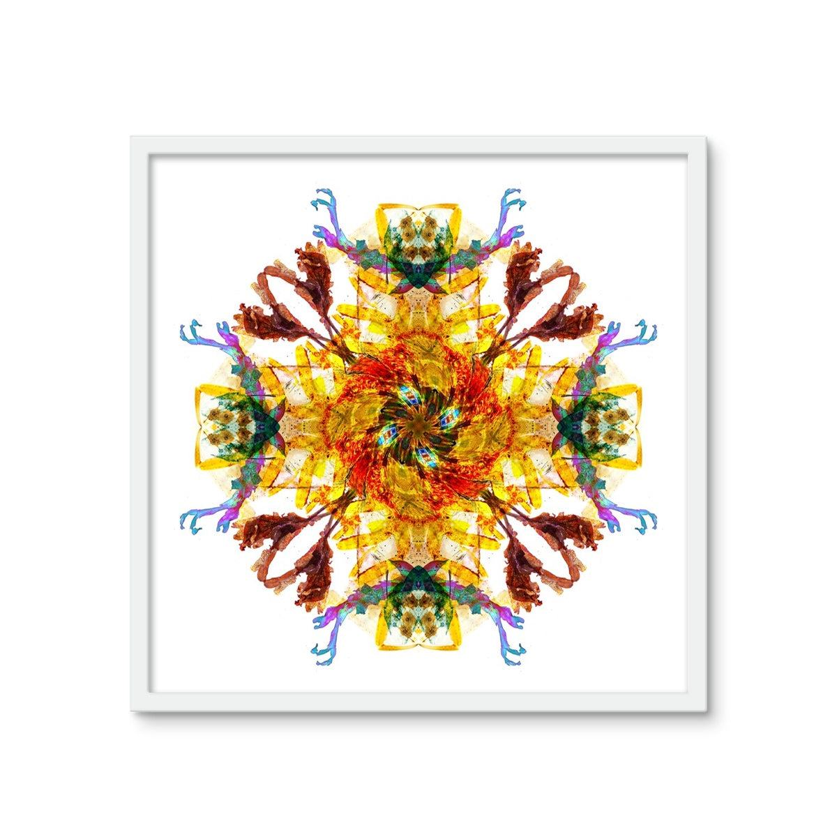 Ancient Wisdom Mandala Framed Photo Tile