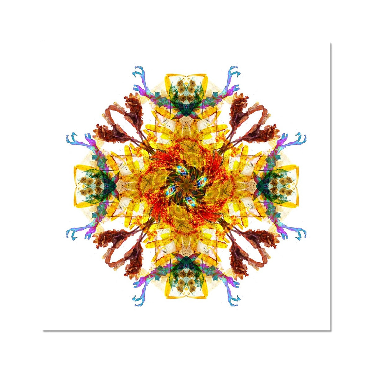 Ancient Wisdom Mandala Wall Art Poster