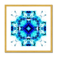 Water Elemental Mandala Antique Framed & Mounted Print