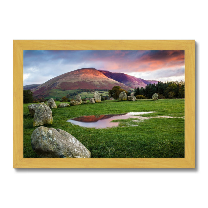 Castlerigg Reflections Antique Framed Print
