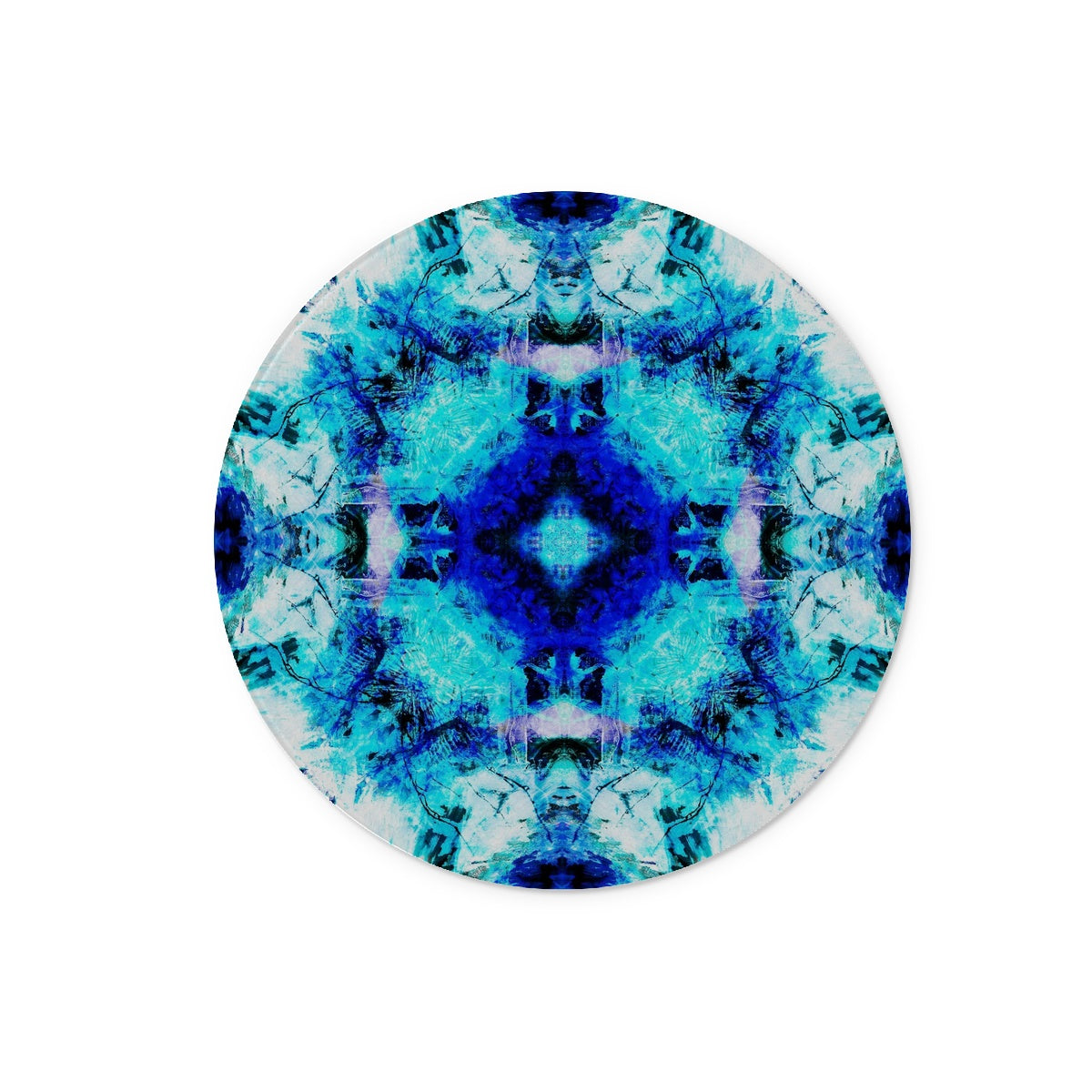 Water Elemental Mandala Glass Chopping Board