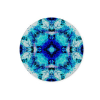 Water Elemental Mandala Glass Chopping Board