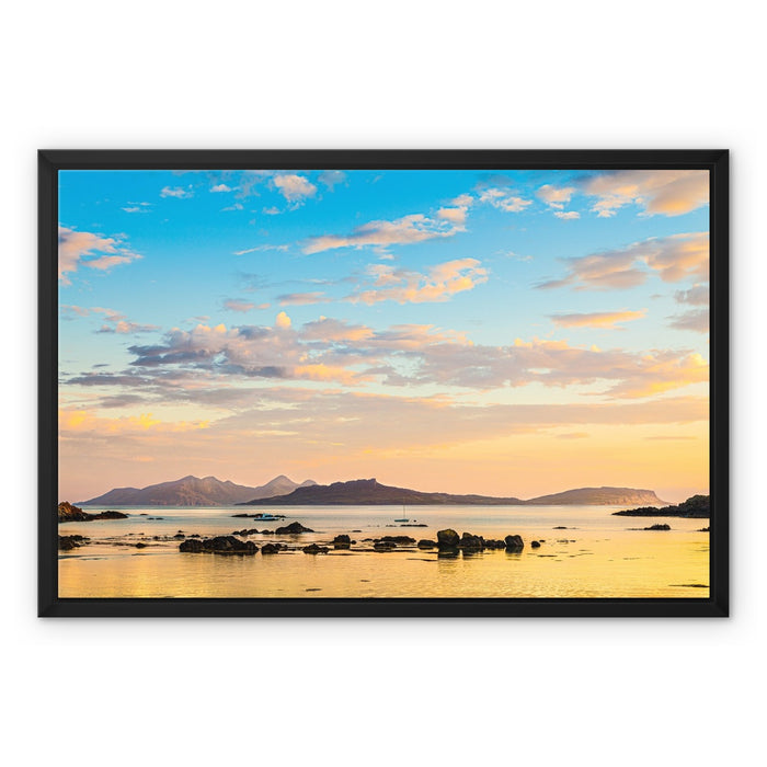 Dawn over the Inner Hebrides Framed Canvas