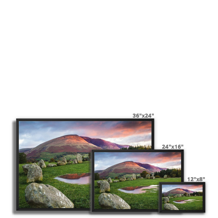 Castlerigg Reflections Framed Canvas