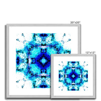 Water Elemental Mandala Antique Framed & Mounted Print