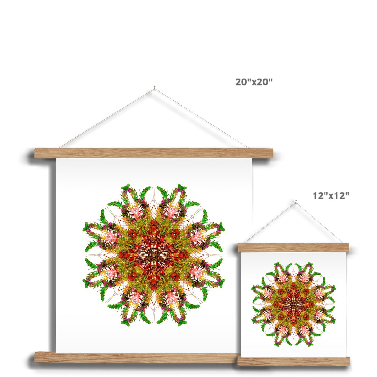Bounty Mandala Fine Art Print with Hanger