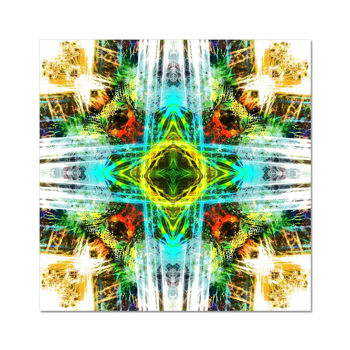 Earth Elemental Mandala Wall Art Poster