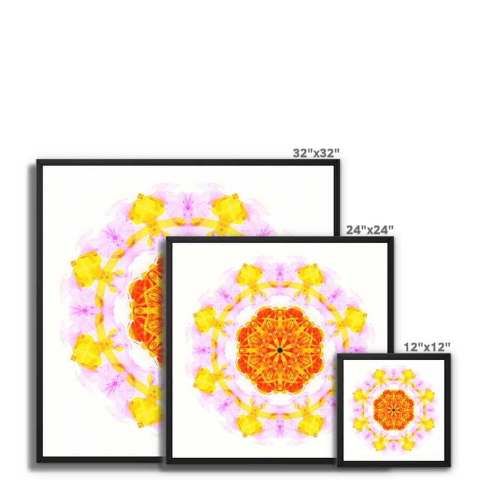 Creativity Mandala Framed Canvas