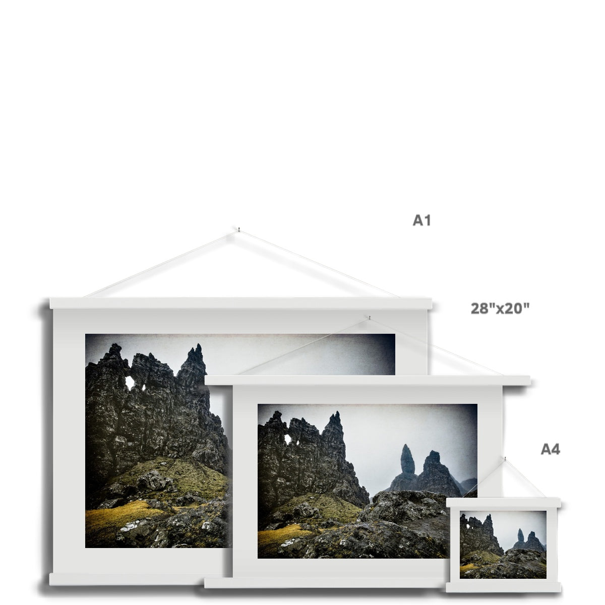 The Old Man of Storr Fine Art Print with Hanger