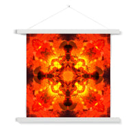 Fire Elemental Mandala Fine Art Print with Hanger