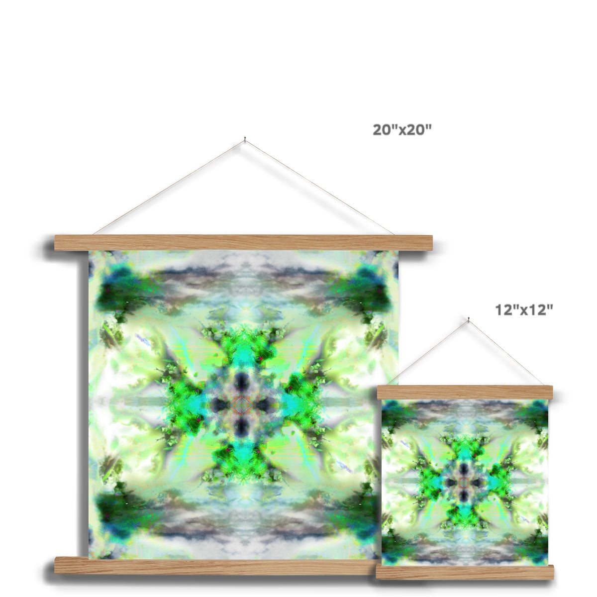 Air Elemental Mandala Fine Art Print with Hanger