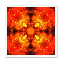 Fire Elemental Mandala Budget Framed Poster