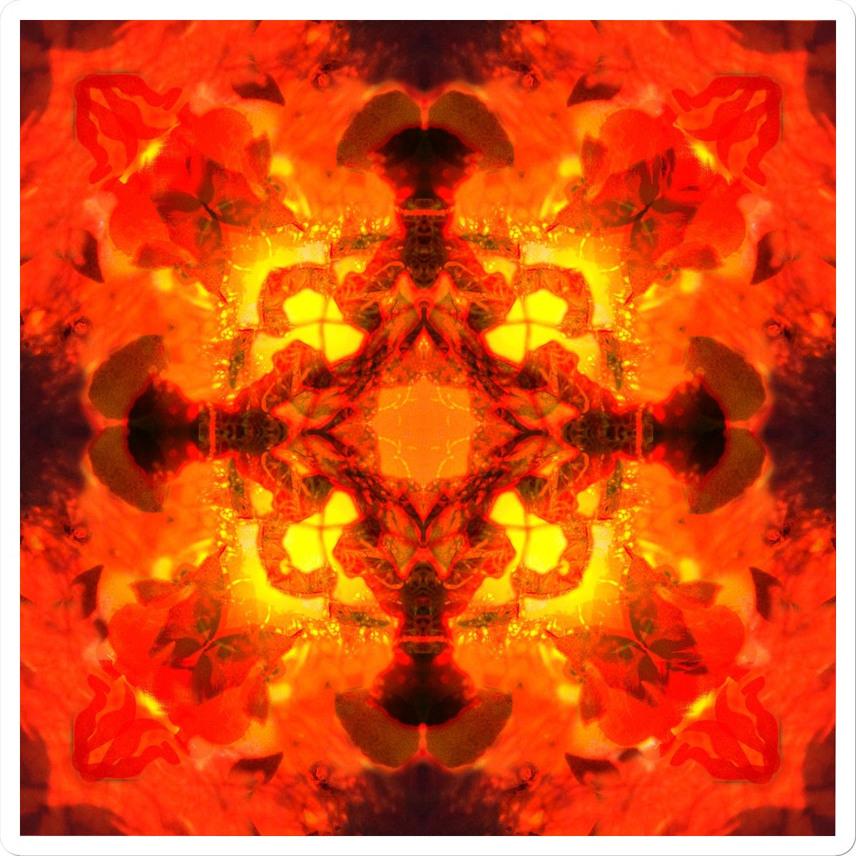 Fire Elemental Mandala Sticker