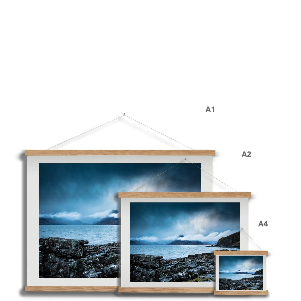 The Bay of Elgol Fine Art Print with Hanger
