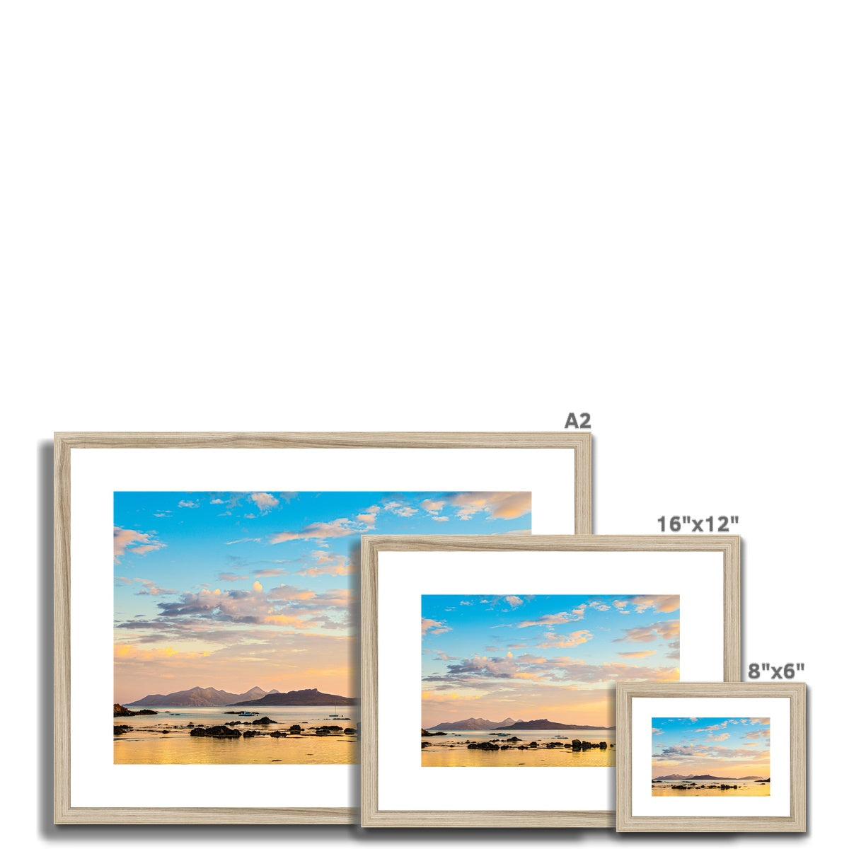 Dawn over the Inner Hebrides Framed & Mounted Print