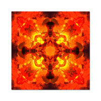 Fire Elemental Mandala Wall Art Poster