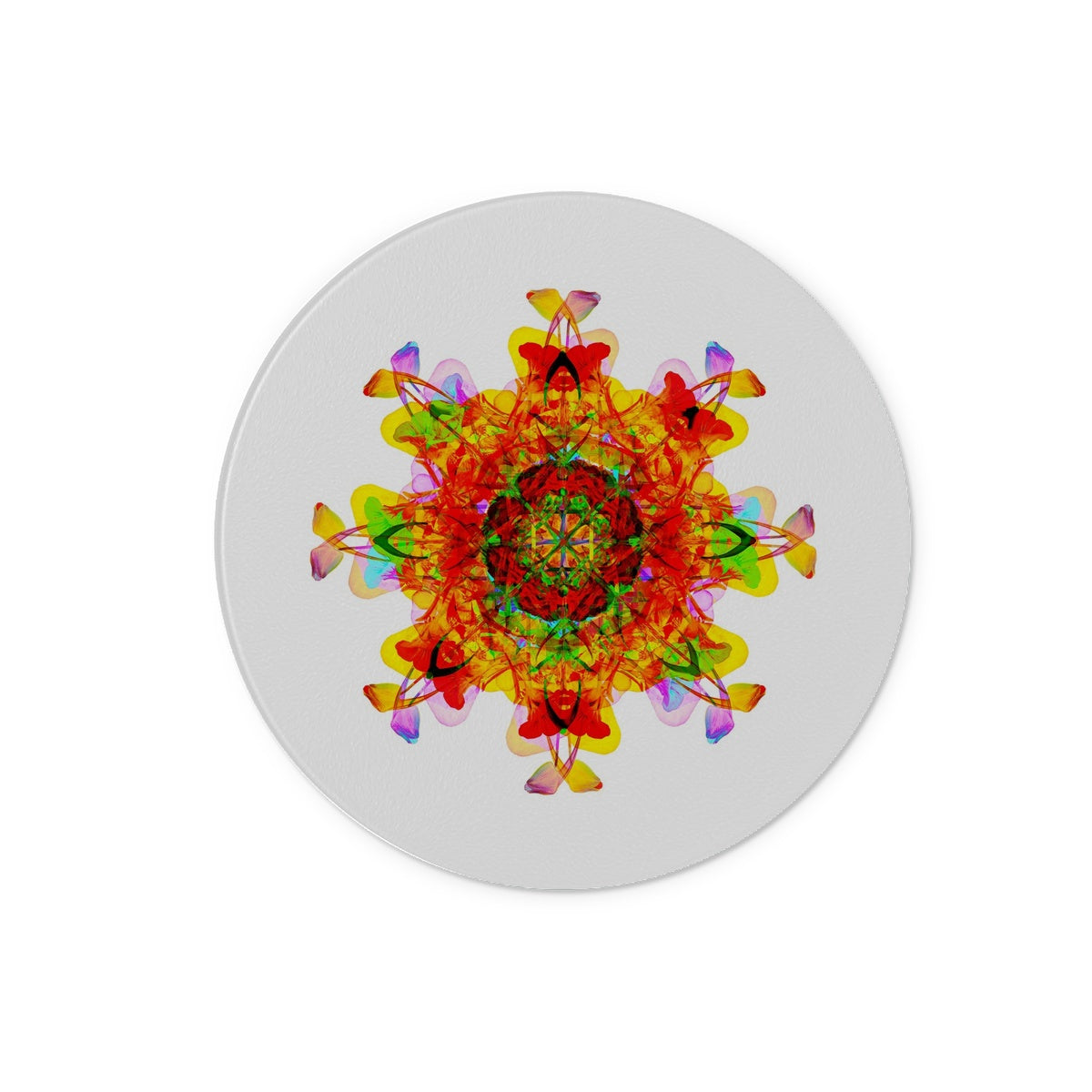 Creative Nurturing Mandala Glass Chopping Board