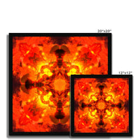 Fire Elemental Mandala Framed Print