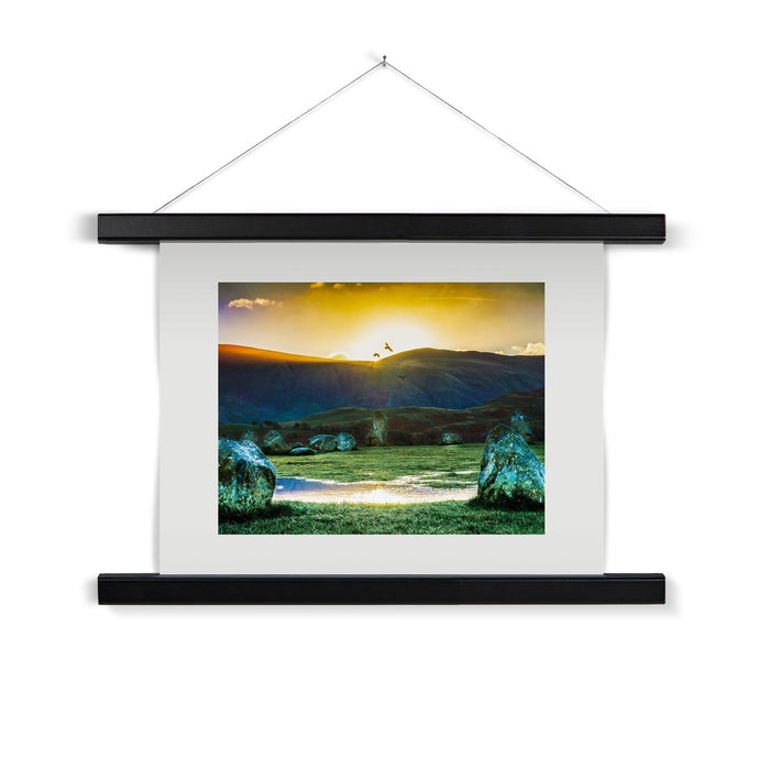 Crows over Castlerigg Fine Art Print with Hanger