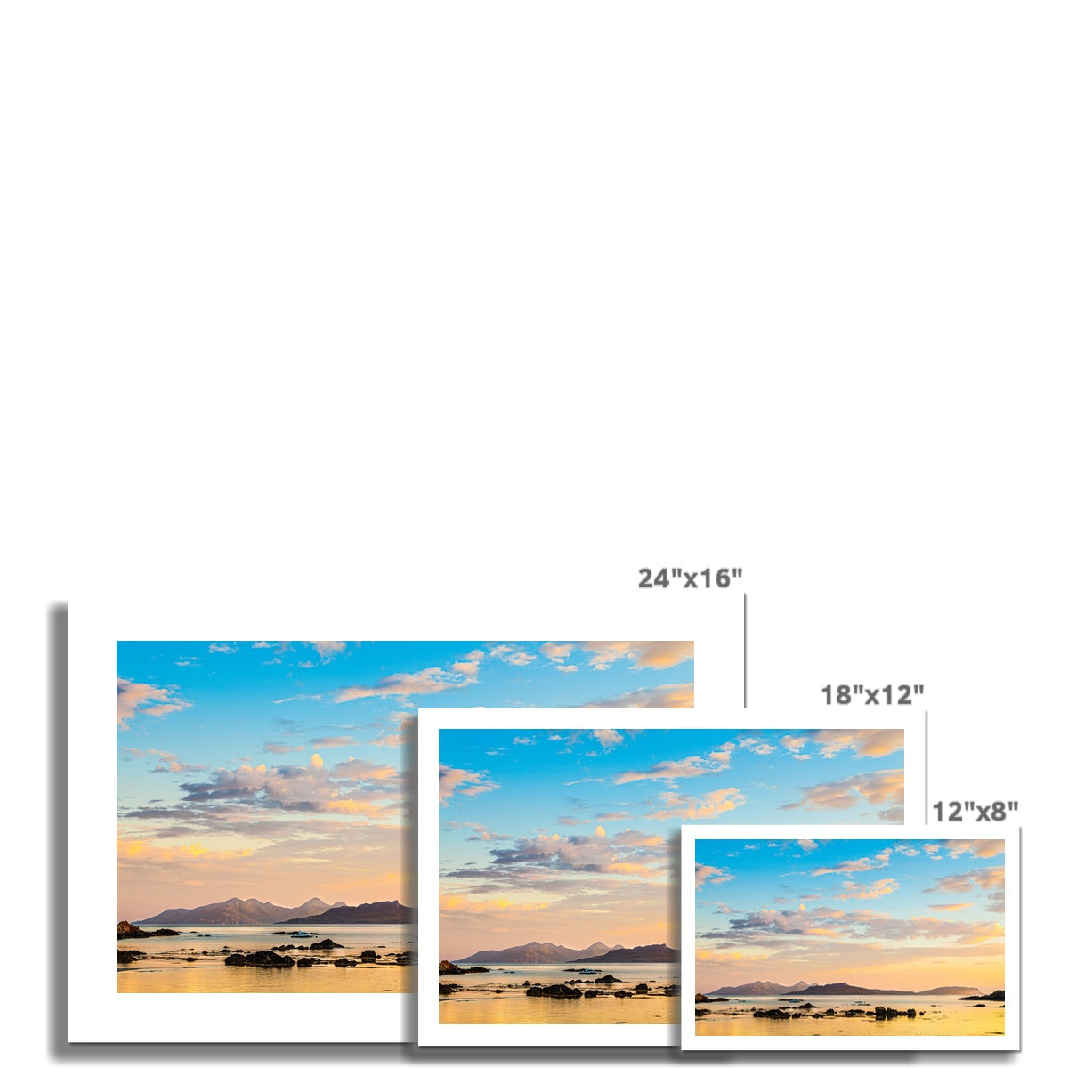 Dawn over the Inner Hebrides Hahnemühle Photo Rag Print