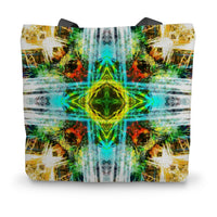 Earth Elemental Mandala Canvas Tote Bag