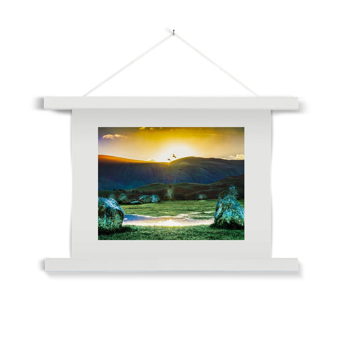 Crows over Castlerigg Fine Art Print with Hanger