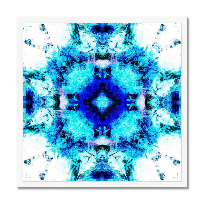 Water Elemental Mandala Budget Framed Poster