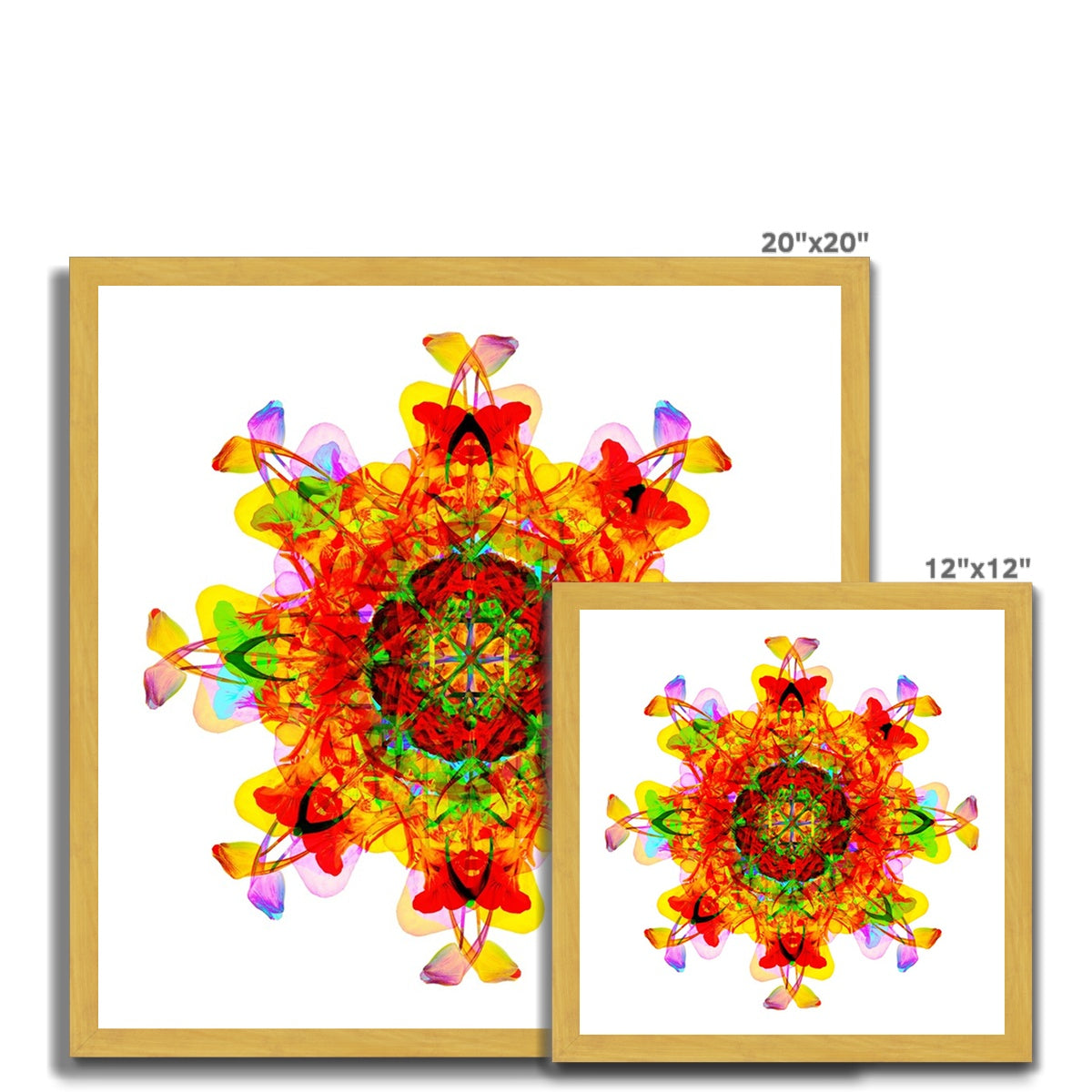 Creative Nurturing Mandala Antique Framed Print