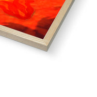 Fire Elemental Mandala Framed Print