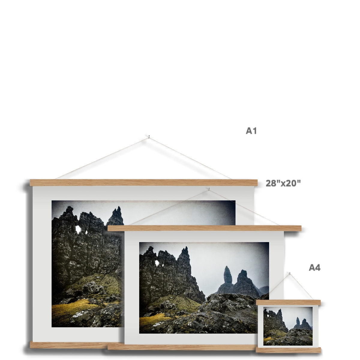 The Old Man of Storr Fine Art Print with Hanger