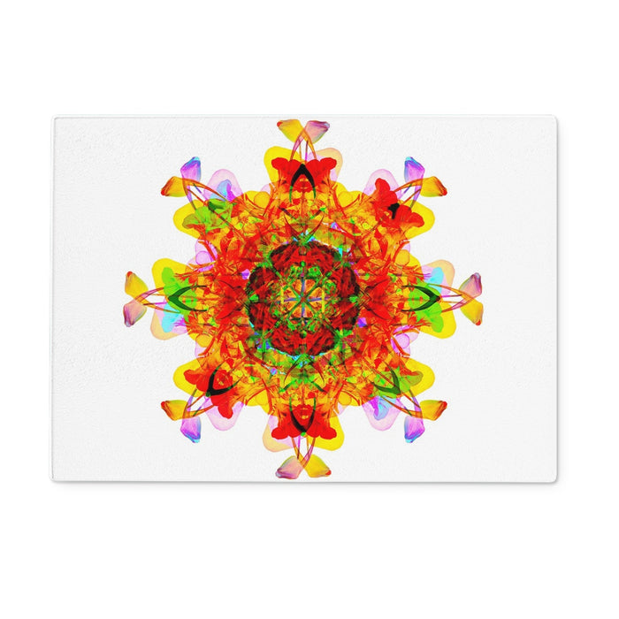 Creative Nurturing Mandala Glass Chopping Board