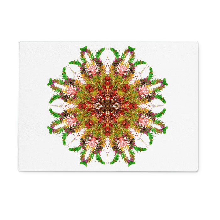 Bounty Mandala Glass Chopping Board