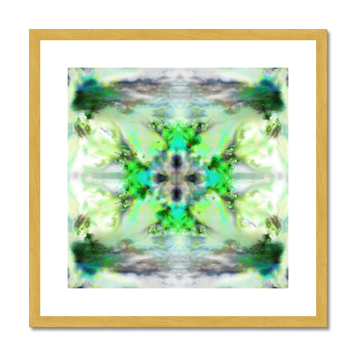 Air Elemental Mandala Antique Framed & Mounted Print