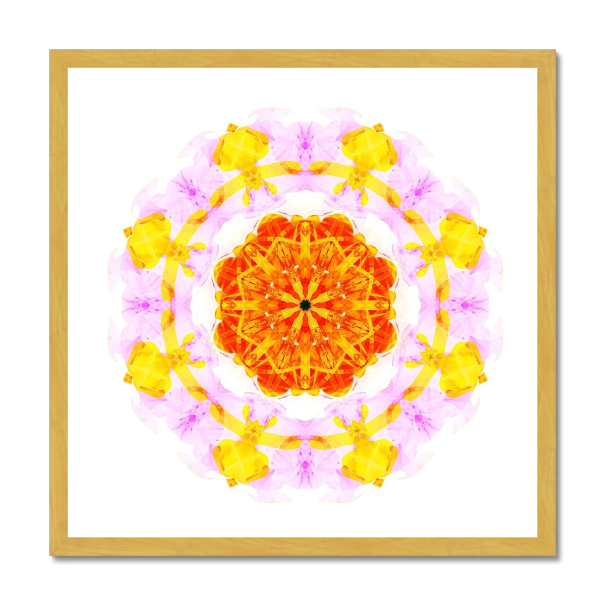 Creativity Mandala Antique Framed Print