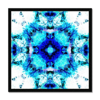 Water Elemental Mandala Budget Framed Poster