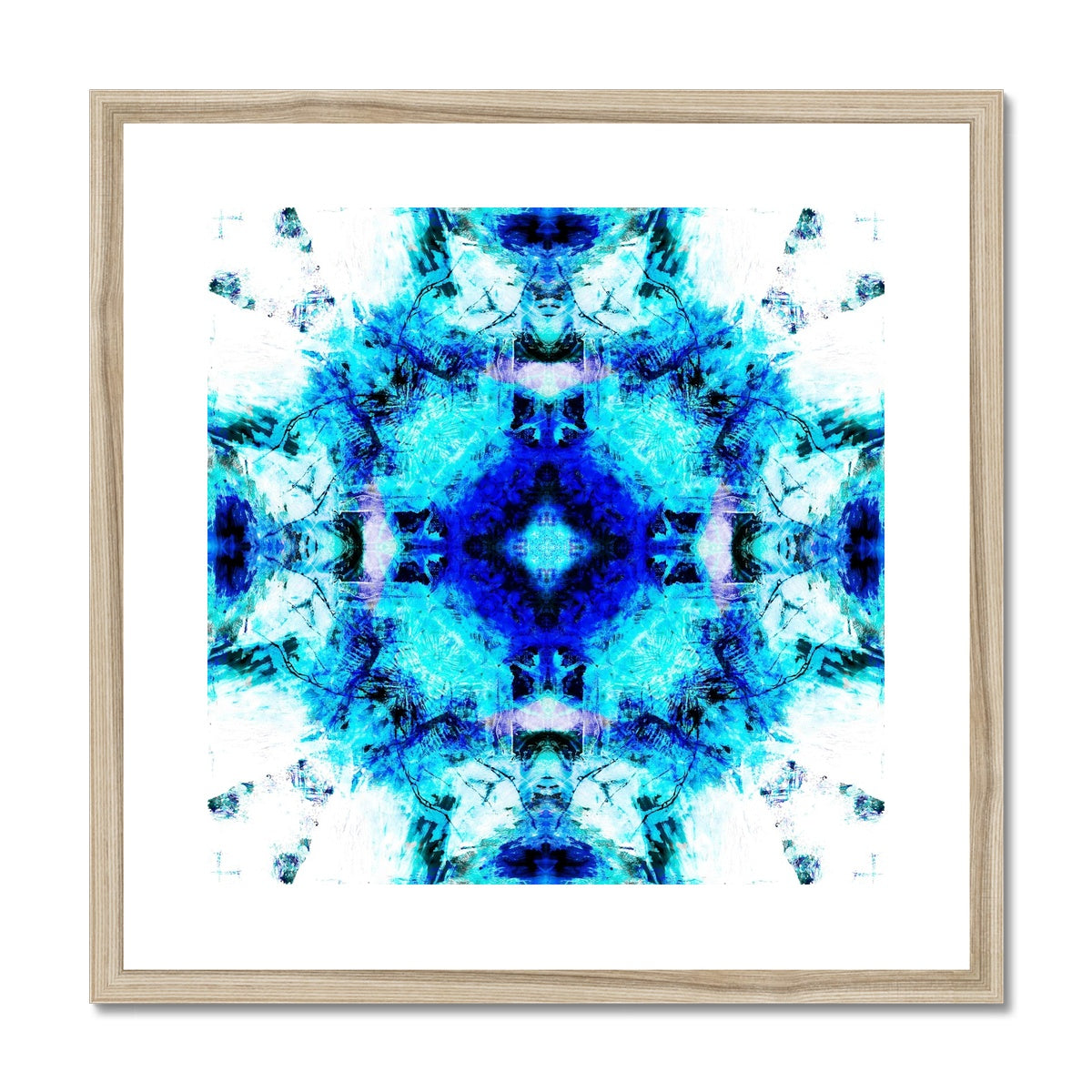 Water Elemental Mandala Framed & Mounted Print