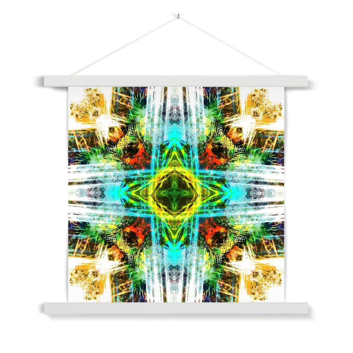 Earth Elemental Mandala Fine Art Print with Hanger