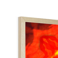 Fire Elemental Mandala Budget Framed Poster