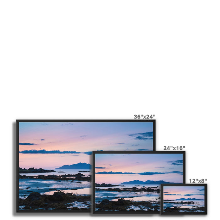 Inner Hebrides Dusk Framed Canvas